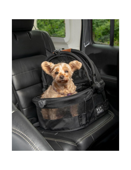 Transportín y Asiento de Coche Pet Gear VIEW 360 38 cm Onyx