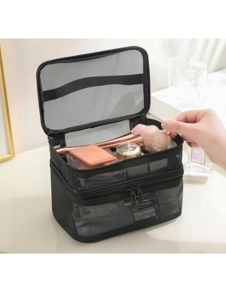 Juego de 3 Bolsas de Malla Tosnail con Cremallera y Asa