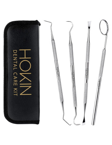 Kit de Herramientas Dentales HOKIN 4 Piezas Acero Inoxidable