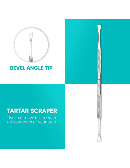 Kit de Herramientas Dentales HOKIN 4 Piezas Acero Inoxidable