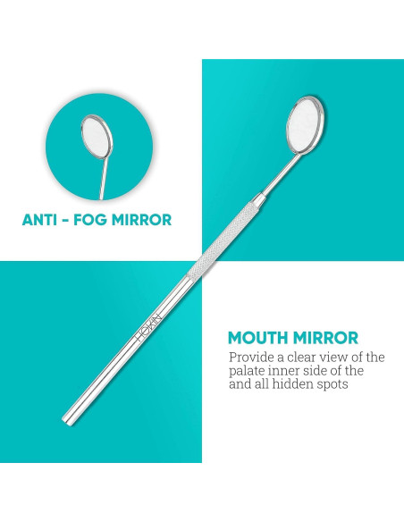 Kit de Herramientas Dentales HOKIN 4 Piezas Acero Inoxidable