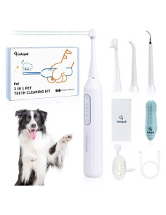 Kit de Cepillado Dental para Perros Bobopal 3 en 1 IPX7