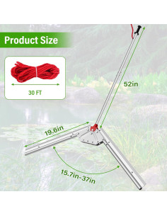 Cortador de Maleza VASALAID 132cm con Cuchillas Afiladas 2