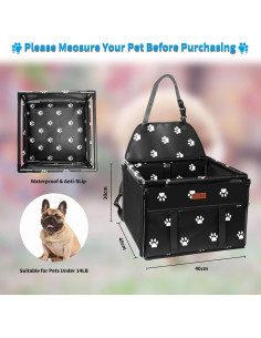 Asiento Elevador para Perros BYGD, Plegable y Transpirable 2