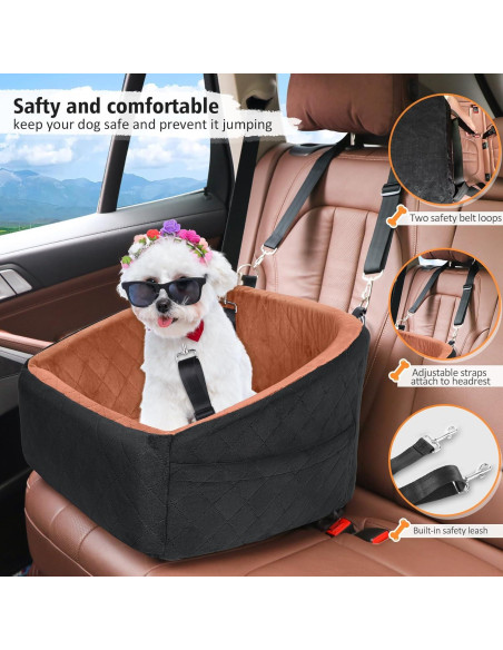 Asiento Elevador para Perros NEEZUKAR Negro 50x49 cm