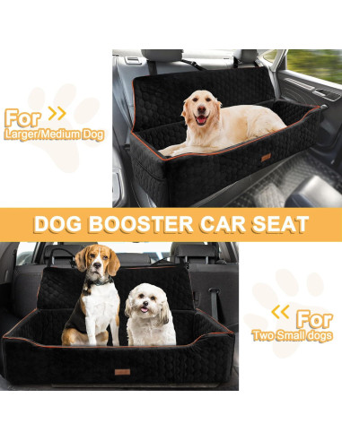 Asiento Elevador para Perros Grandes Melafa365 110 cm Negro