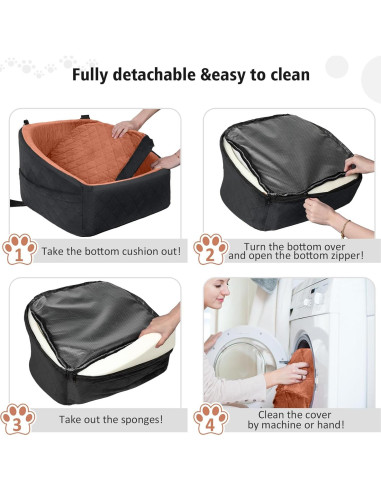 Asiento Elevador para Perros NEEZUKAR Negro 50x49 cm