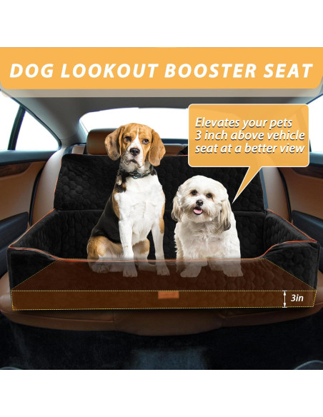 Asiento Elevador para Perros Grandes Melafa365 110 cm Negro