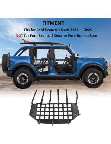 Barrera de Seguridad para Mascotas G para Ford Bronco 2021-2025