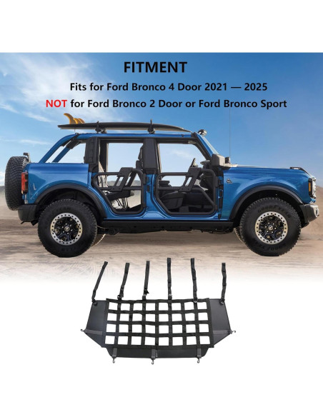 Barrera de Seguridad para Mascotas G para Ford Bronco 2021-2025