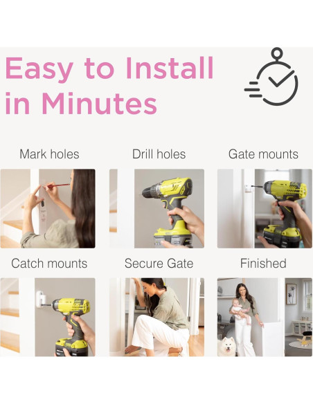 Puerta Retráctil Perma Child Safety 83,82 cm x 180,34 cm Gris