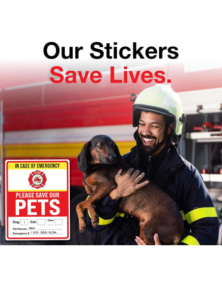 Calcomanías de Alerta para Mascotas Pixelverse 6pk 10x13cm