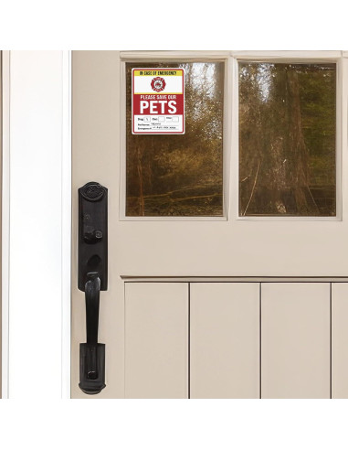 Calcomanías de Alerta para Mascotas Pixelverse 6pk 10x13cm