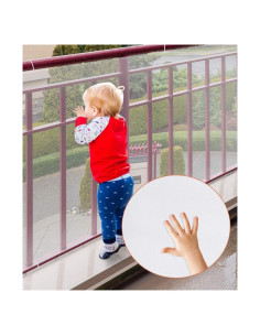 Red de Seguridad para Niños 299,7x73,7 cm Blanca - S5