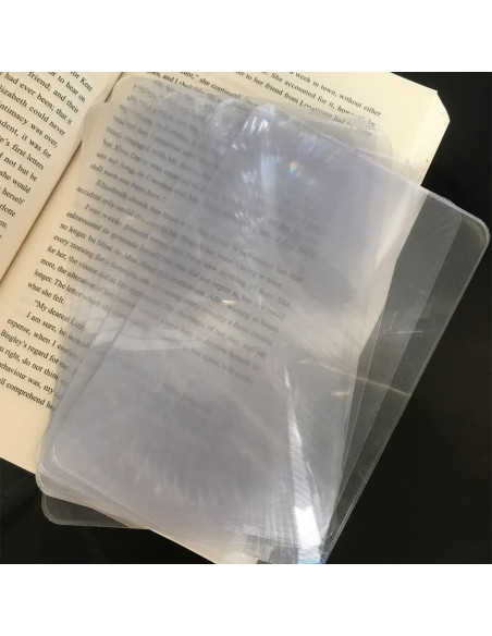 Lupas de Página 3X ZAYOIZY - 6 Piezas Portátiles 18x12cm