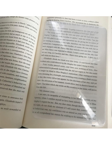 Lupas de Página 3X ZAYOIZY - 6 Piezas Portátiles 18x12cm