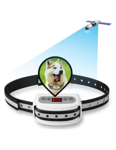 Sistema de Cerca Inalámbrica GPS Petsfun para Perros Blanco