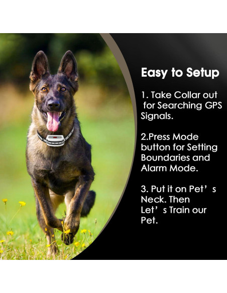 Sistema de Cerca Inalámbrica GPS Petsfun para Perros Blanco