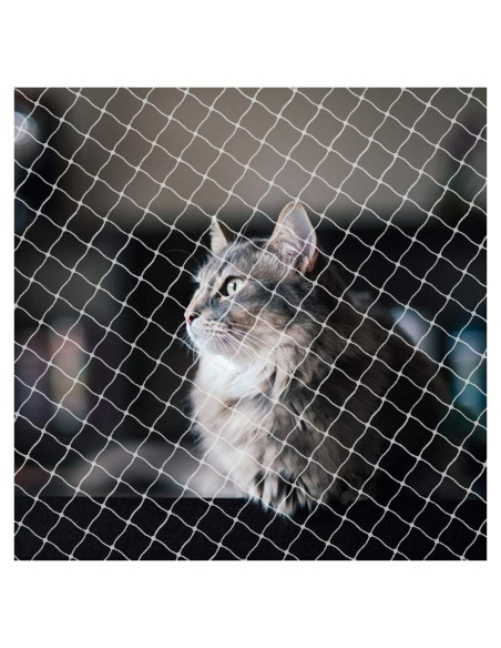 Red de Seguridad para Gatos JUMXSRLE 3x3 m Transparente