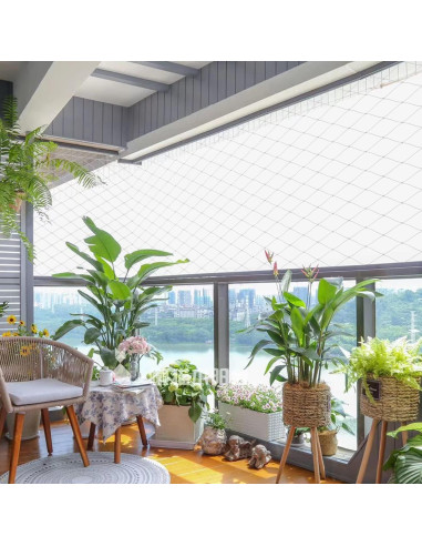 Red de Seguridad para Gatos JUMXSRLE 3x3 m Transparente