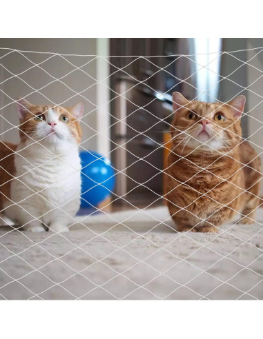 Red de Seguridad para Gatos JUMXSRLE 3x3 m Transparente