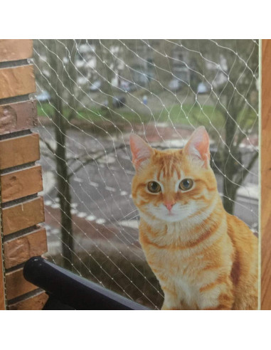 Red de Seguridad para Gatos JUMXSRLE 3x3 m Transparente