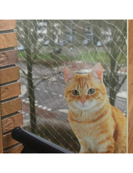Red de Seguridad para Gatos JUMXSRLE 3x3 m Transparente