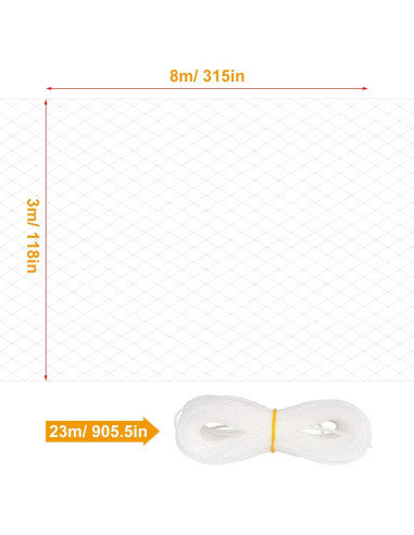 Red de Seguridad para Gatos JUMXSRLE 3x3 m Transparente