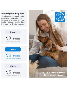 Rastreador GPS Tractive para Perros - Monitoreo Salud y Ubicación 2