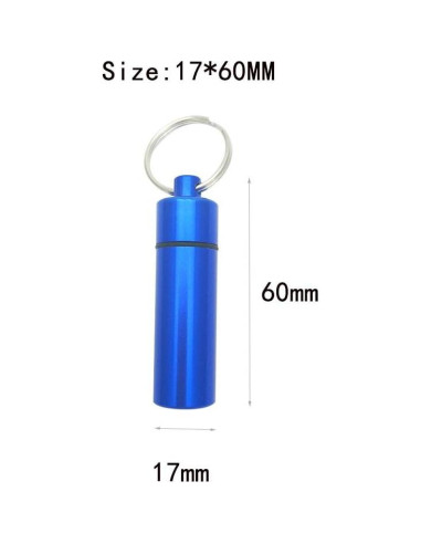 4 Cajas de Pastillas de Aluminio Portátiles a Prueba de Agua