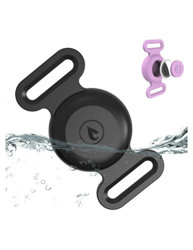 Soporte para Collar de Perro Tyanuzz AirTag Negro Tamaño M