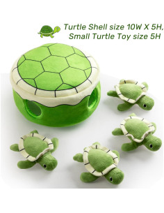 Juguete Squeaky para Perros Hollypet Tortuga 25,4 cm 2