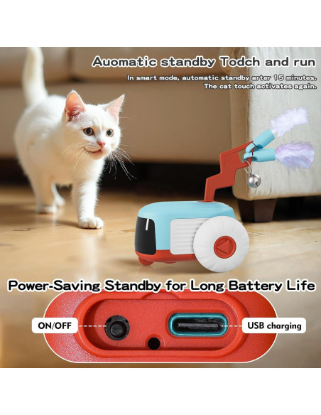 Juguete Automático para Gatos O WOWZON con Control Remoto