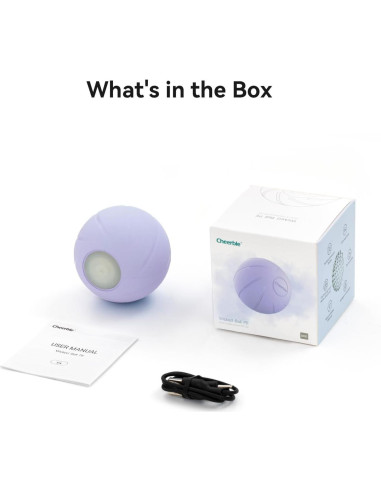 Bola Malvada PE Cheerble para Perros Medianos, Interactiva LED