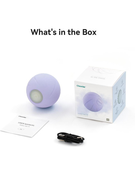 Bola Malvada PE Cheerble para Perros Medianos, Interactiva LED