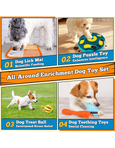 Juego de Juguetes Cognitivos para Perros PETCARE 9 Piezas 2