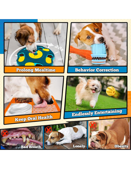 Juego de Juguetes Cognitivos para Perros PETCARE 9 Piezas
