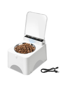 Comedero Automático para Mascotas Goosheep 380ml Acero Inoxidable