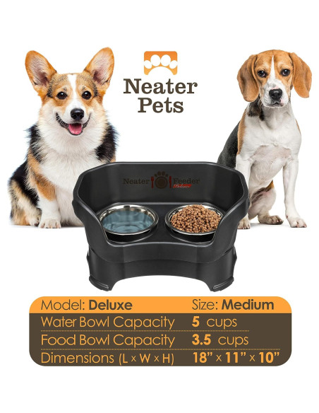 Neater Feeder Deluxe Estación Elevada para Perros Medianos