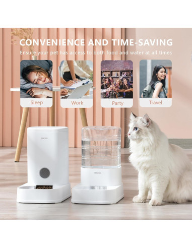 Comedero y Dispensador de Agua PAWGETHER 3.5L para Gatos