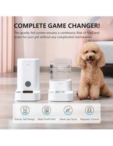 Comedero y Dispensador de Agua PAWGETHER 3.5L para Gatos