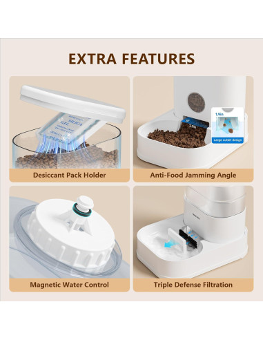 Comedero y Dispensador de Agua PAWGETHER 3.5L para Gatos