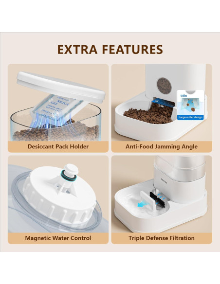 Comedero y Dispensador de Agua PAWGETHER 3.5L para Gatos Comedero y Dispensador de Agua PAWGETHER 3.5L para Gatos