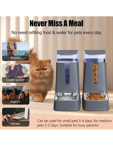 Dispensador automático de comida y agua Meowyoyo 3.5L