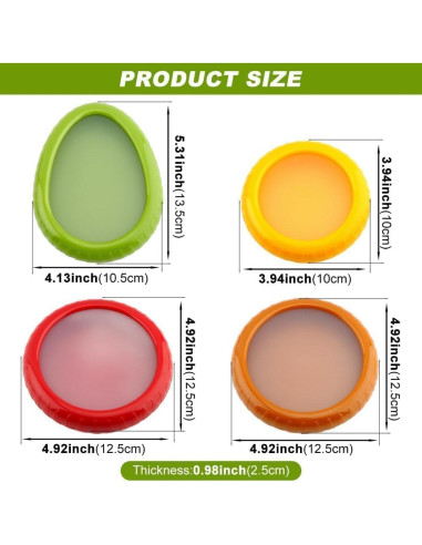 Paquete de 5 Contenedores de Almacenamiento LCYHOMIEE para Frutas y Verduras