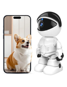 Cámara de Seguridad Interior 2K WiFi Doble Banda Blanco