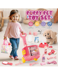 Set de Juguetes para Perros Shantou con Carrito y Accesorios 2