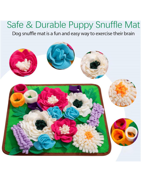 Alfombra Snuffle Meilzer Verde para Perros y Gatos 39x34 cm