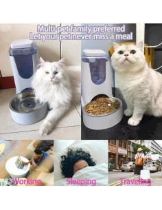 Comedero y Dispensador de Agua Automático Hamiledyi 2.8L 4L 2