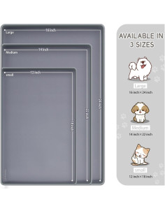 Tapete de Silicona Antideslizante MateeyLife 45x30cm para Mascotas 2